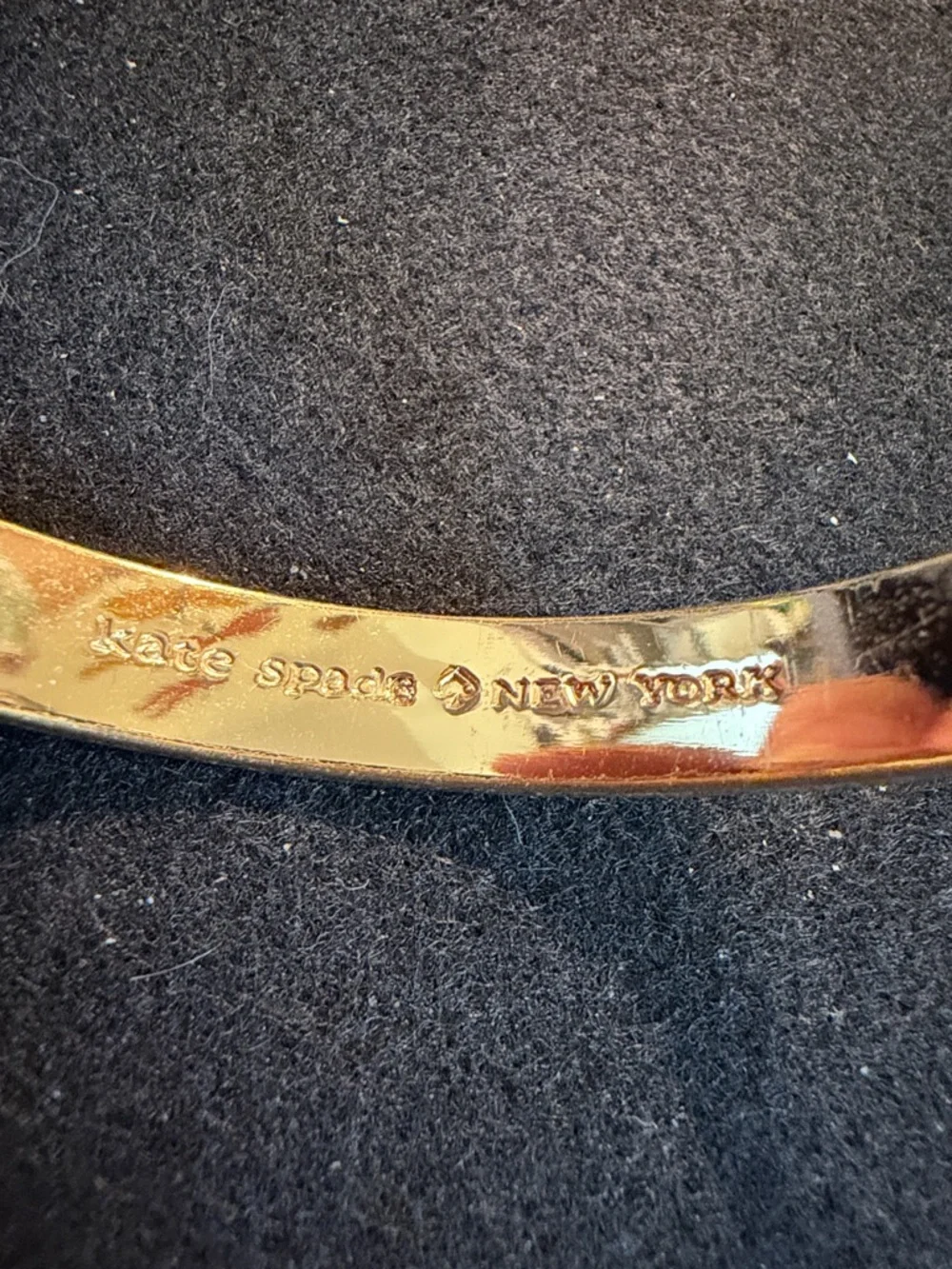 kate spade Gold-tone Spade Cutout Bangle Bracelet - Picture 2 of 3
